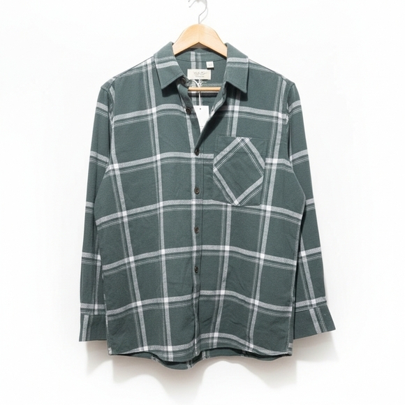 ​NWT Joie Green Plaid Button Down Shirt Size Small -Heritage Chic Cottagecore - Picture 2 of 9